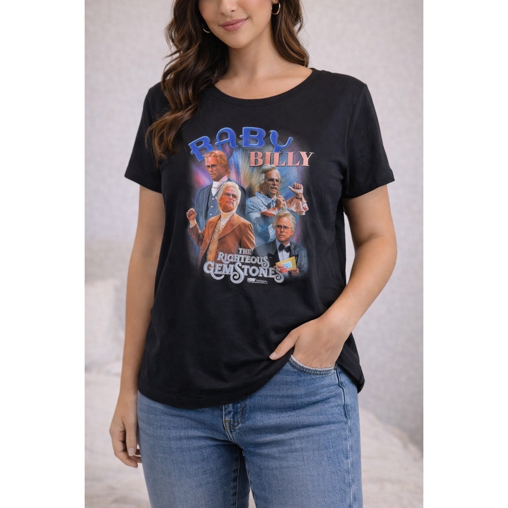The Righteous Gemstones Baby Billy Freeman‎ Graphic T-Shirt Black Womens Medium